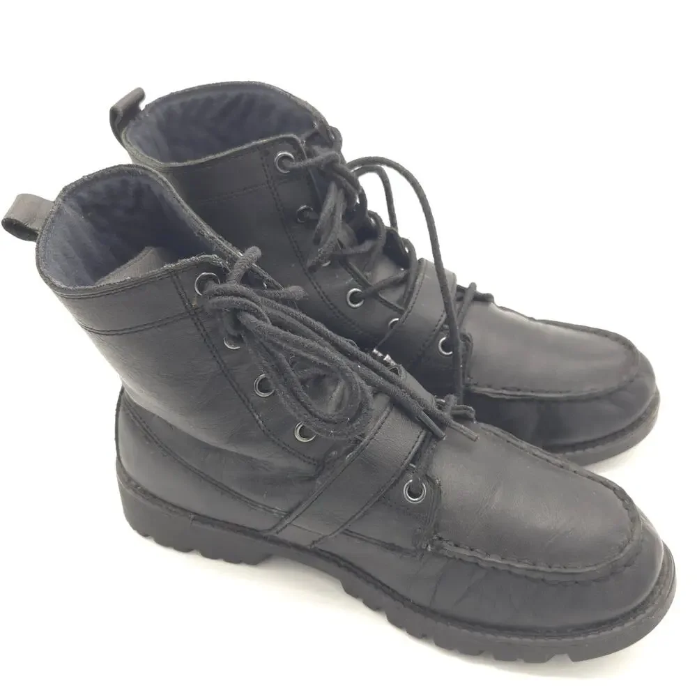 Polo Ralph Lauren Ranger Hi II Men's Size 7 Boots Black Buckle